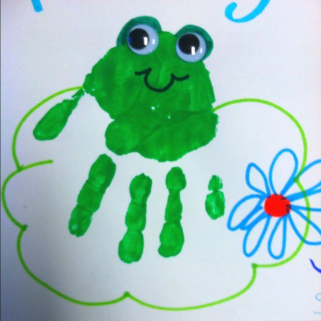 Frog Craft For Toddlers
 handprint frog Bing Christmas fun