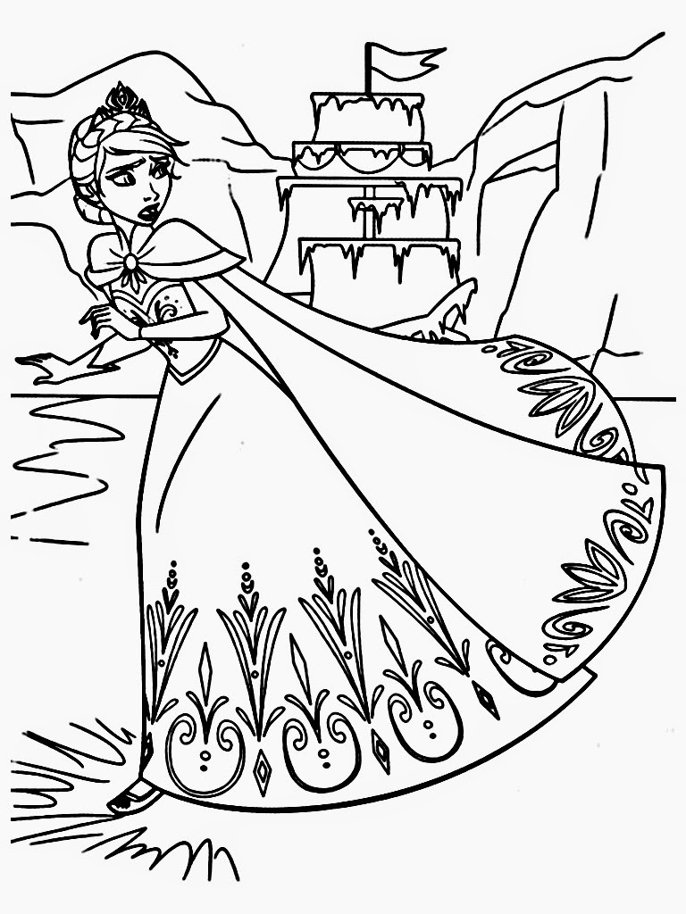 Frozen Coloring Books For Kids
 Free Printable Frozen Coloring Pages for Kids Best