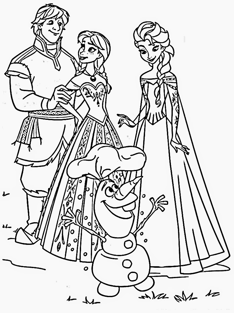 Frozen Coloring Books For Kids
 Free Printable Frozen Coloring Pages for Kids Best