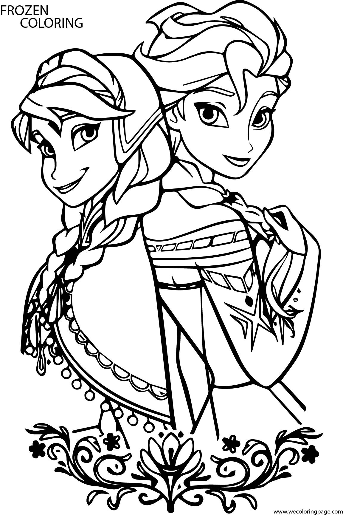 Frozen Coloring Books For Kids
 WeColoringPage Frozen