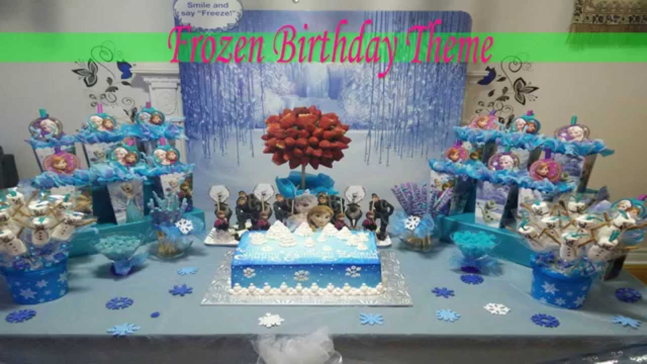 Frozen Themed Birthday Party
 Frozen Birthday Theme Party Ideas ملكة الثلج فروزن