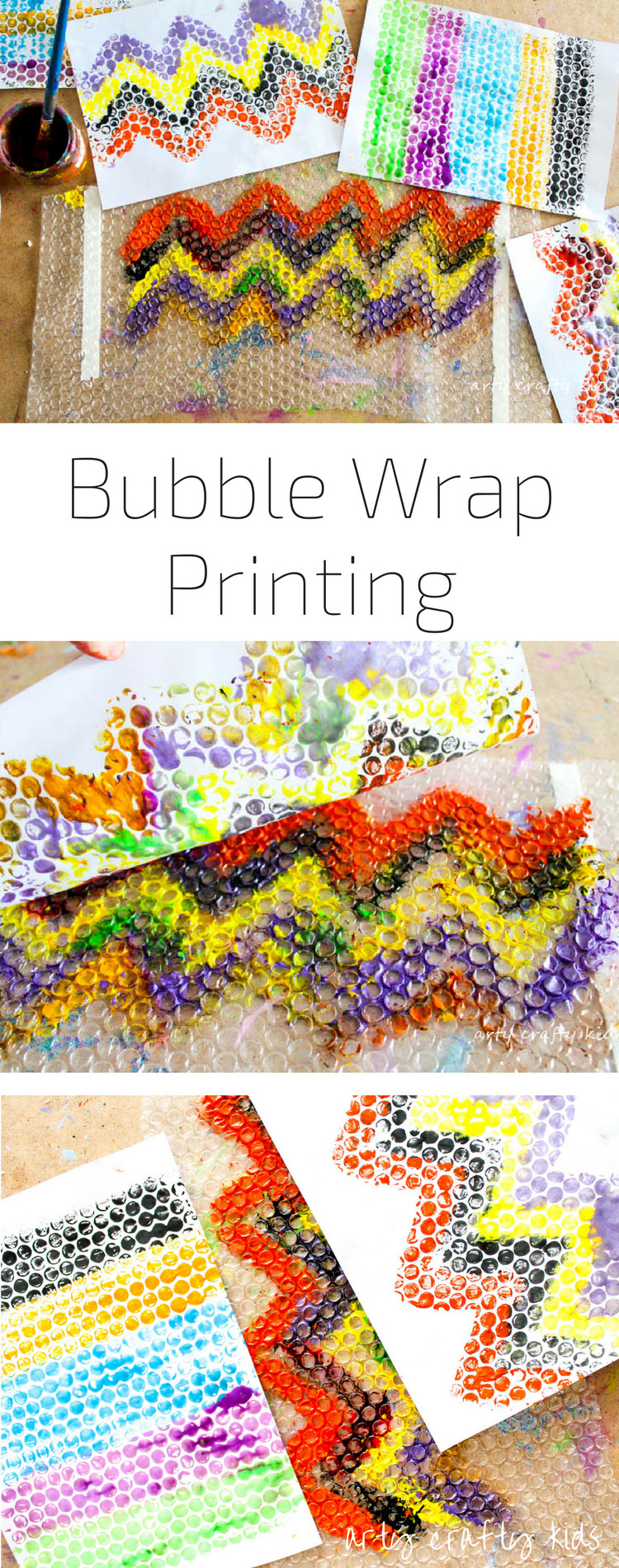 Fun Art Activities For Kids
 Bubble Wrap Printing Arty Crafty Kids