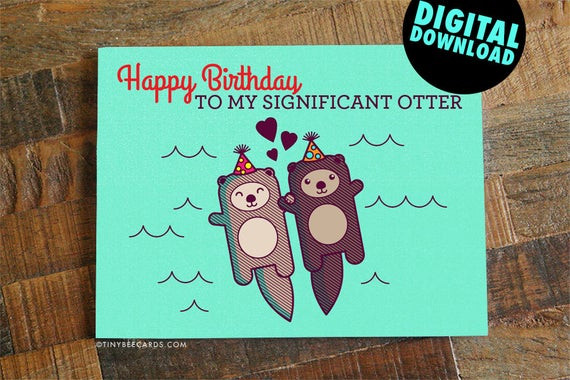Fun Birthday Cards
 Funny Printable Birthday Card for Boyfriend Girlfriend