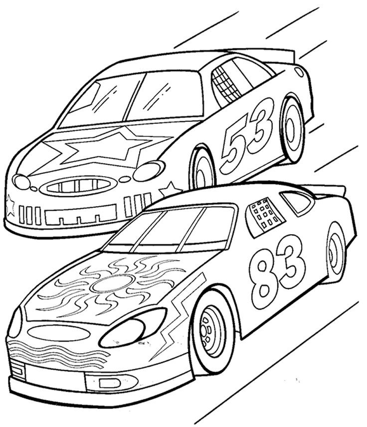 Fun Coloring Pages For Boys
 Free Printable Race Car Coloring Pages For Kids