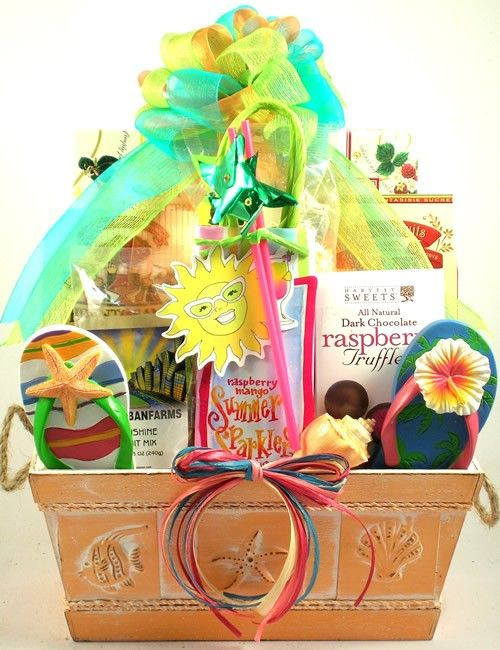 Fun In The Sun Gift Basket Ideas
 25 best Tropical Gift Baskets images on Pinterest