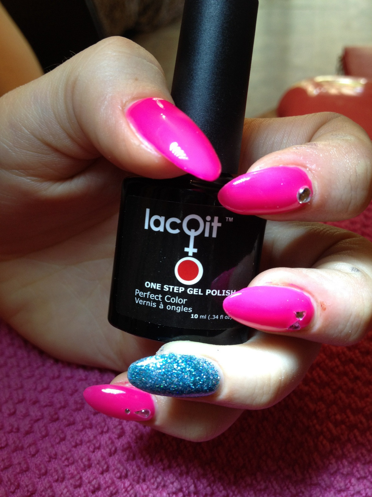 Fun Nail Colors
 LacQit one step gel polish nail art gel nails at home