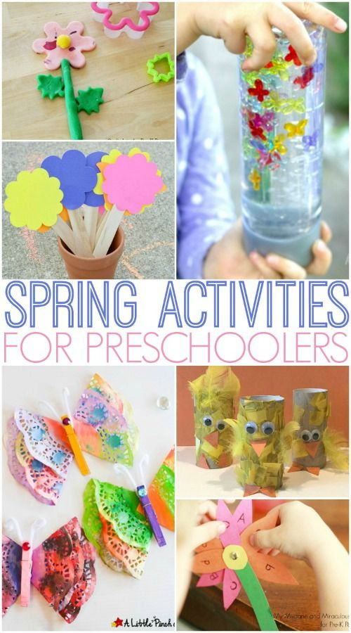 Fun Projects For Preschoolers
 Spring Activities for Preschoolers