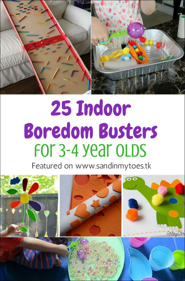Fun Projects For Preschoolers
 25 Indoor Boredom Busters for 3 4 Year Olds