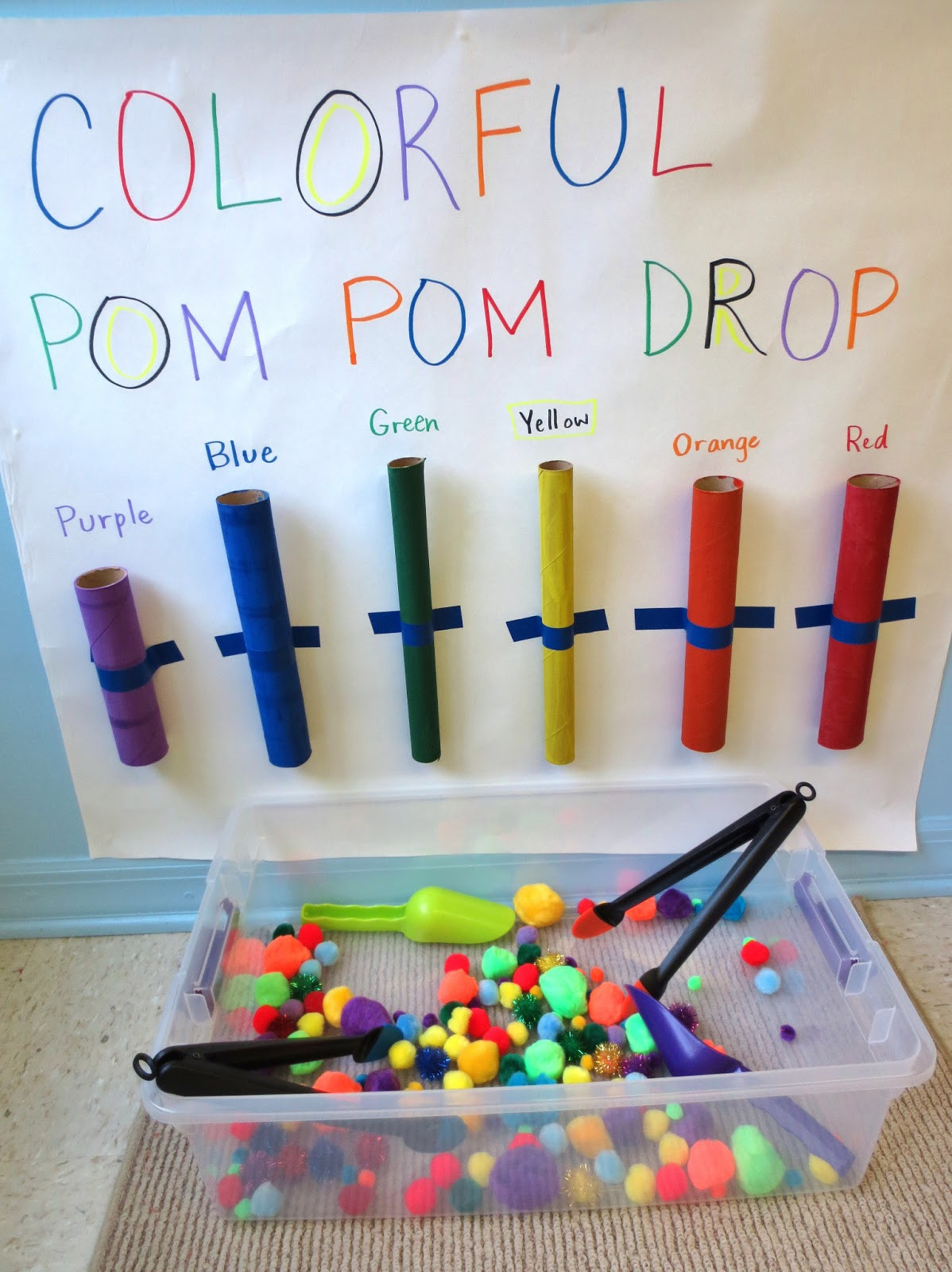 Fun Projects For Preschoolers
 Princesses Pies & Preschool Pizzazz Pom Pom Color Fun