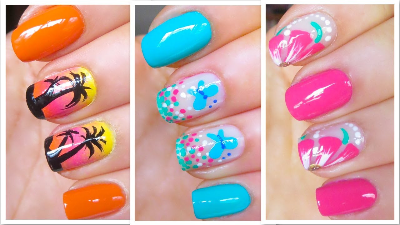 Fun Summer Nail Colors
 3 Cute Nail Art Designs for Spring Summer 3