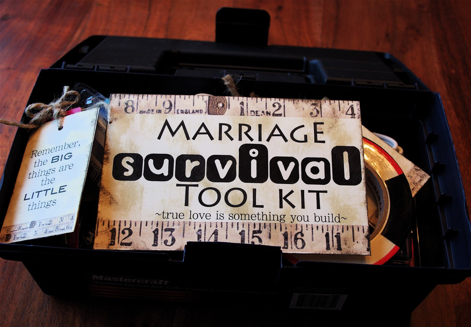 Fun Wedding Gifts
 Creative "Try"als Marriage Survival Tool Kit