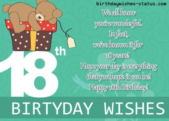 Funny 18th Birthday Wishes
 happy 18th birthday wishes