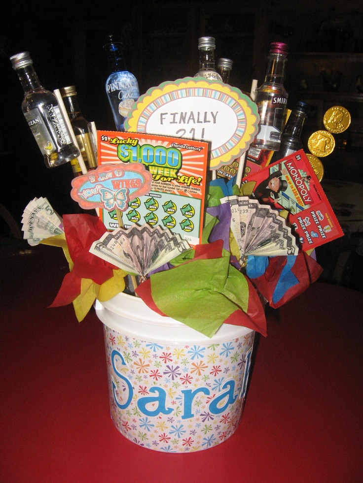 Funny 21st Birthday Gifts
 21st birthday t bucket Fun to make and easy to do