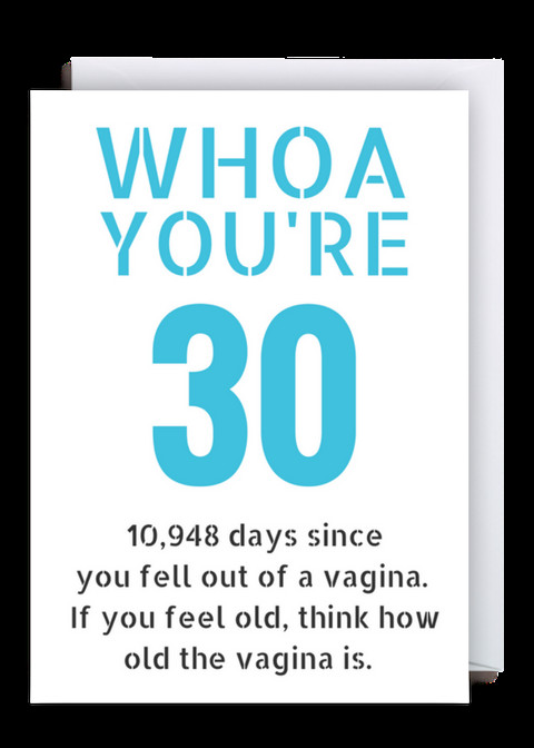 Funny 30Th Birthday Quotes
 Funny 30th Birthday Card WHOA You re 30