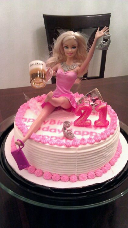 Funny Birthday Cake Pics
 Pin on drunk barbie cake