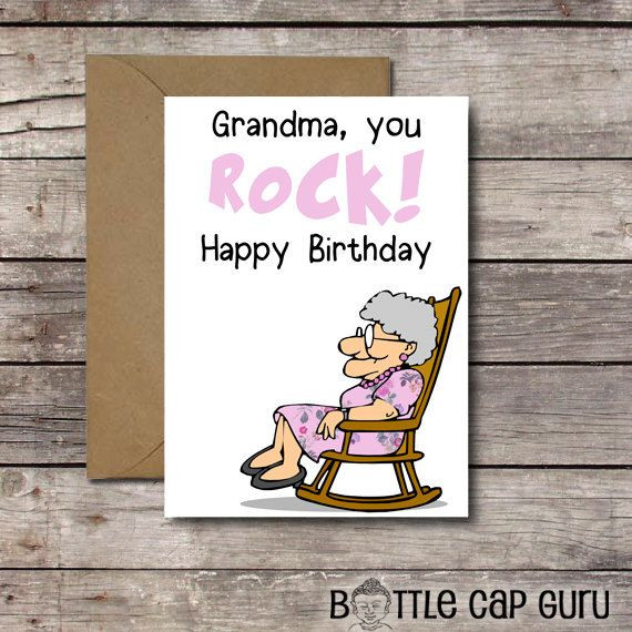 Funny Birthday Cards For Grandma
 17 Best images about DIY Printable Greeting Cards on