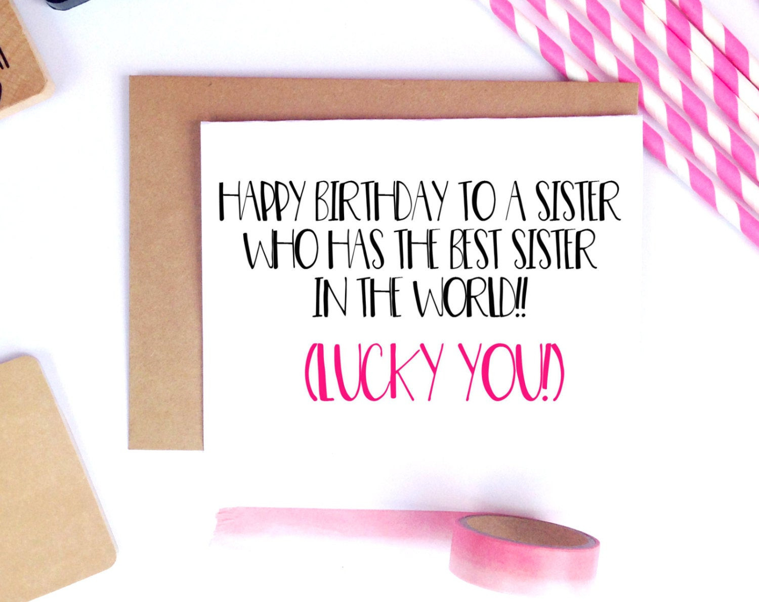 Funny Birthday Cards For Sisters
 Funny Sister Birthday Card For Her Sister Birthday Gift