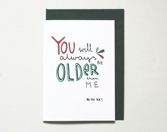 Funny Birthday Cards For Sisters
 Birthday card funny birthday card older brother sister