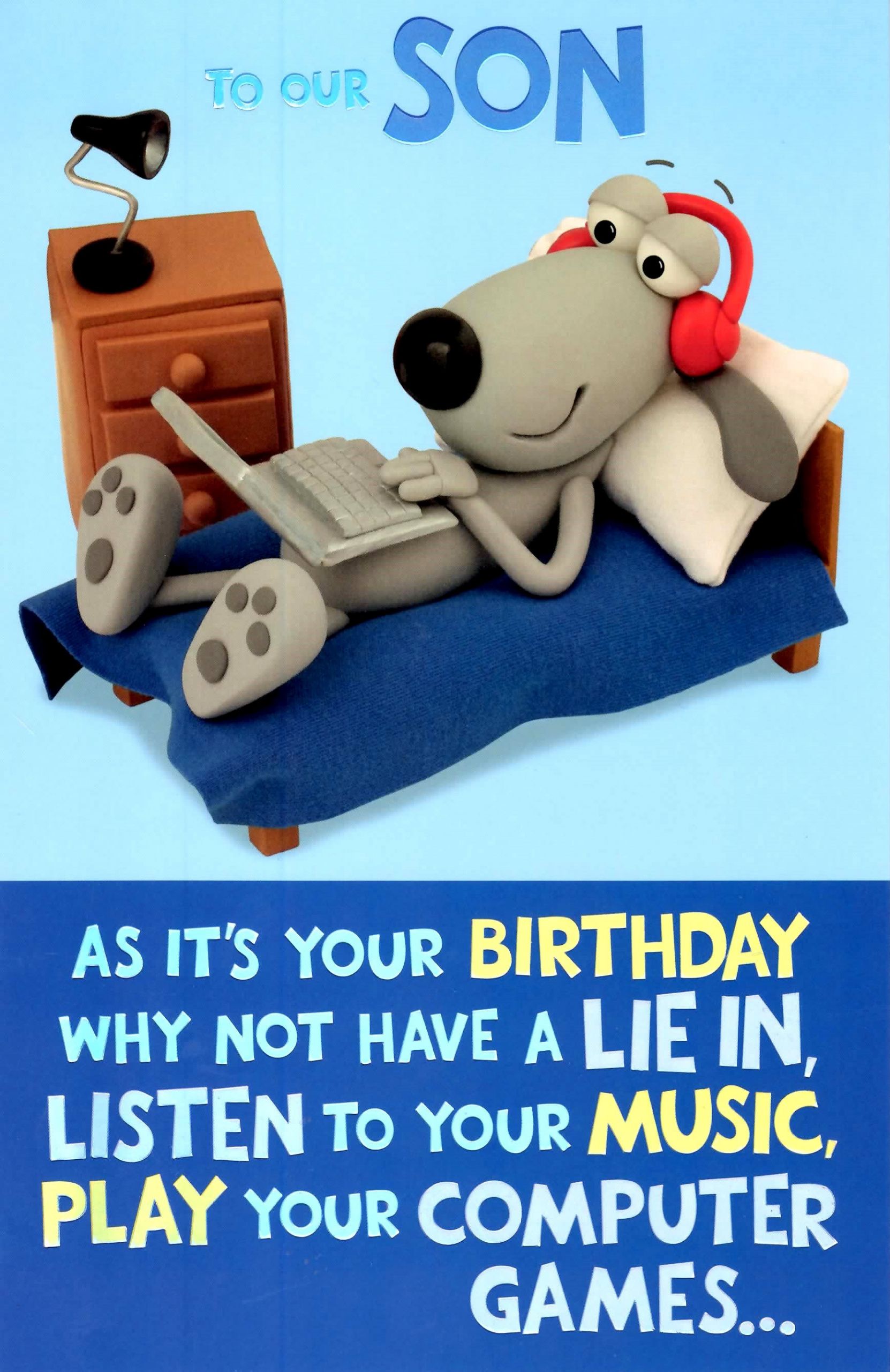 Funny Birthday Wishes For Son
 Cute Funny To Our Son Birthday Greeting Card Crackers