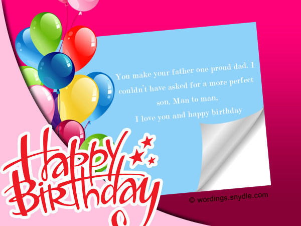 Funny Birthday Wishes For Son
 Birthday Wishes for Son – Wordings and Messages