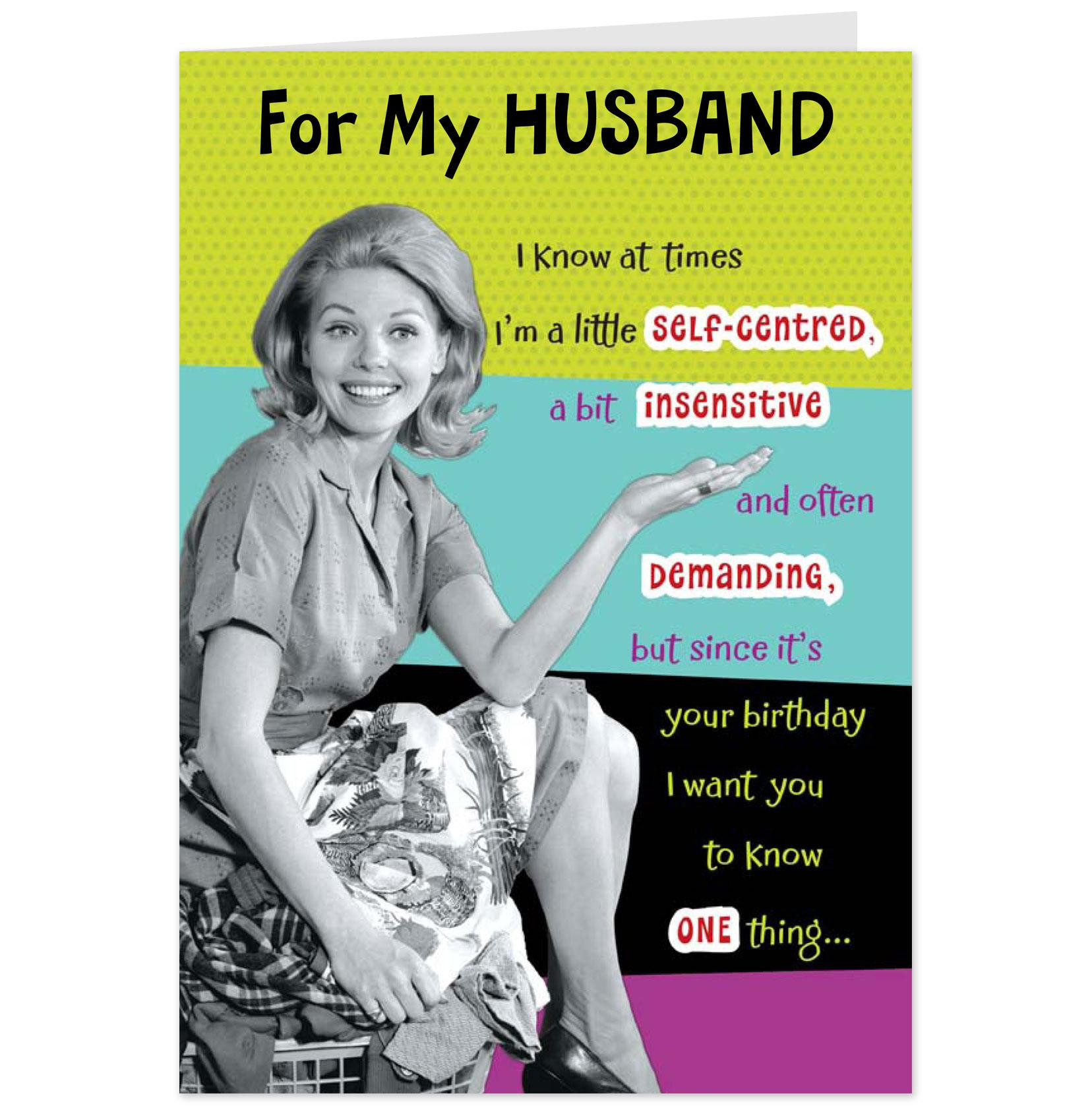 Funny Birthday Cards For Husband