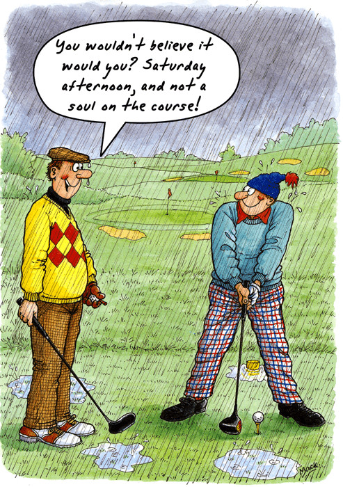 Funny Golf Birthday Cards
 Funny golf birthday card Not a soul on the course