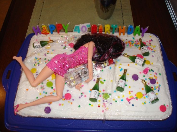 Funny Happy Birthday Cake
 40th Birthday Cake a muse ing