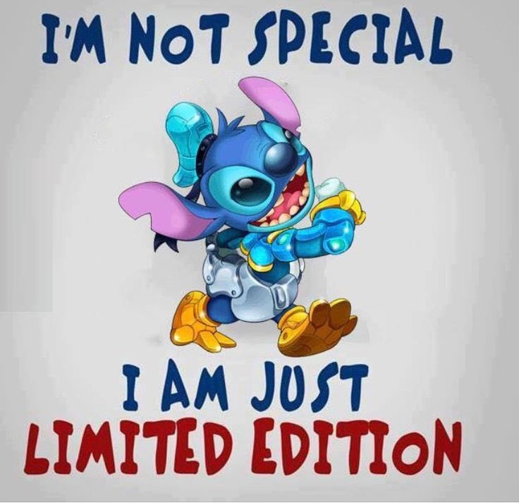 Funny Lilo And Stitch Quotes
 Not special just limited edition
