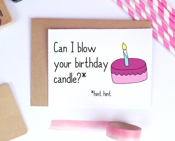 Funny Sexy Birthday Wishes
 Funny Birthday Card Dirty Birthday Card y Boyfriend Card