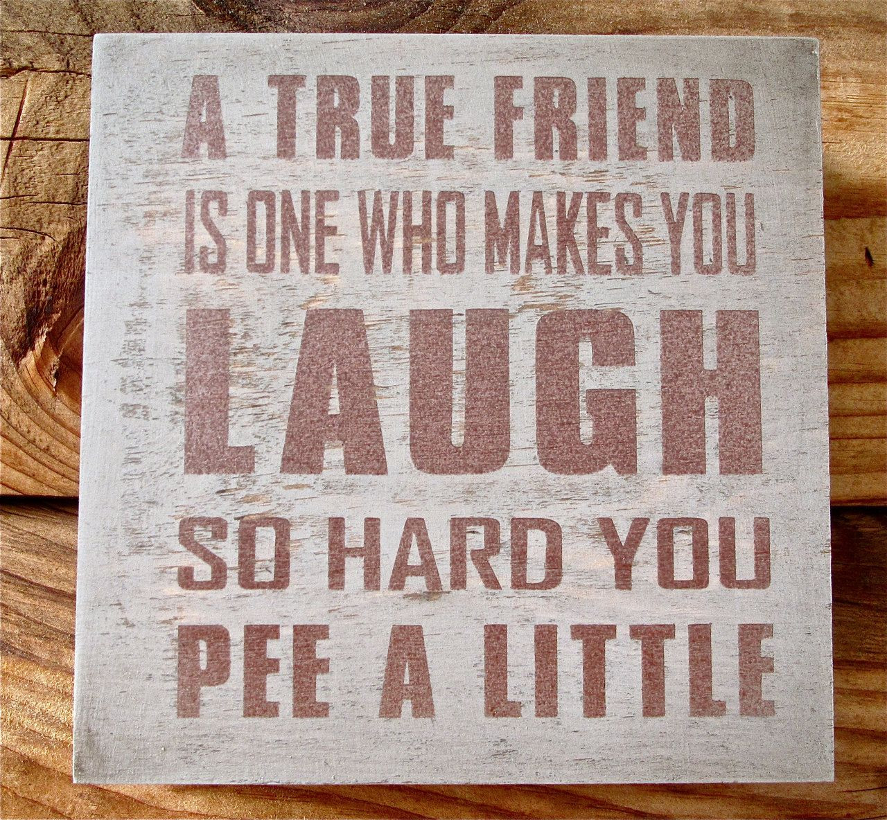 Funny Signs Quotes
 A True Friend Sign Friend Gift A true friend is one who
