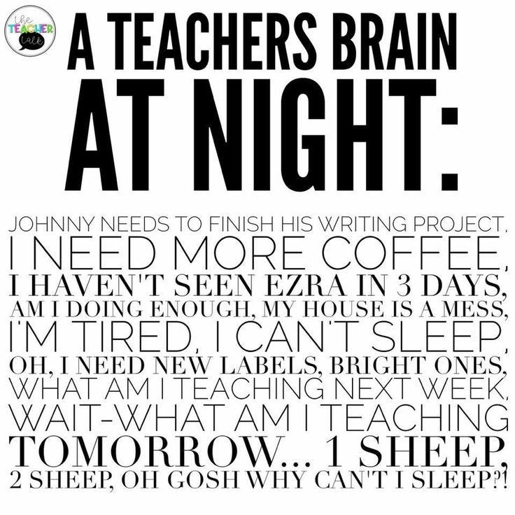 Funny Teaching Quotes
 Teachers brain at night pacifickid 