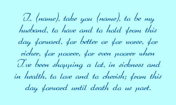 Funny Wedding Vows For Him
 6 Wedding Vows Ideas and Examples YouQueen