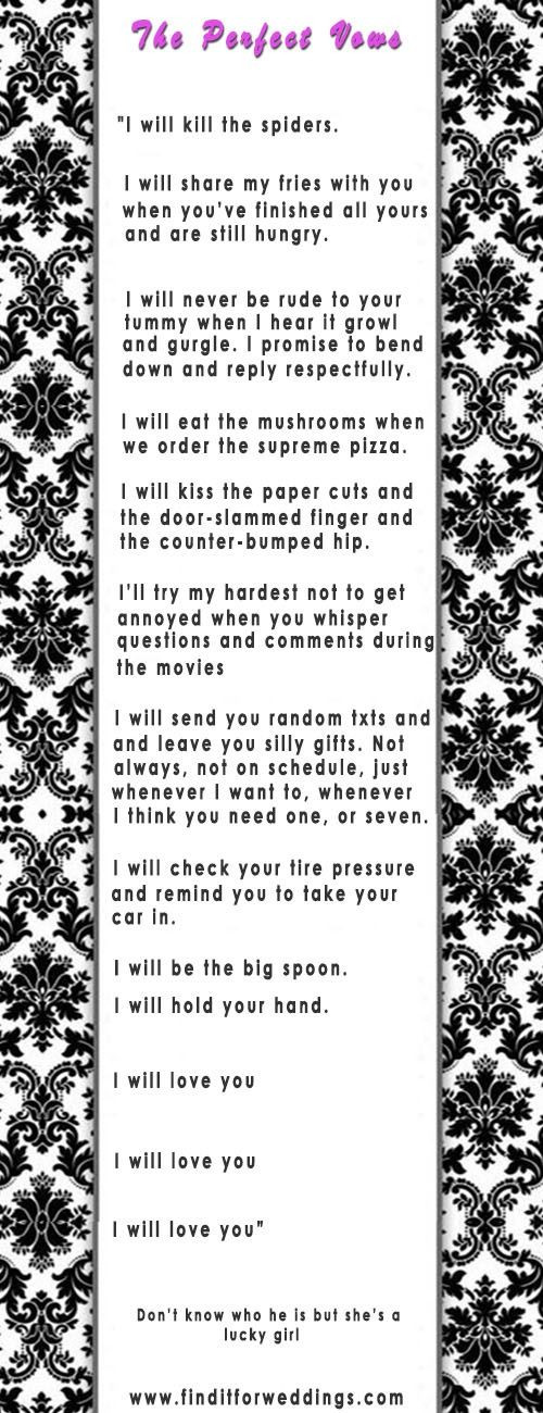 Funny Wedding Vows For Him
 Romantic Wedding Vows Examples For Her and For Him