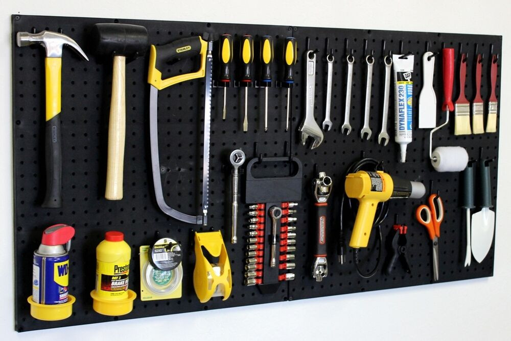 Garage Organization Hooks
 Wall Mount Pegboard Tool Organizer Kit Peg Board Hooks