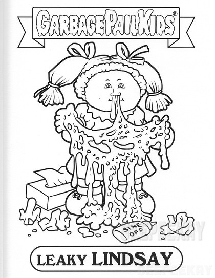 Garbage Pail Kids Coloring Pages
 Garbage Pail Kids Coloring Book