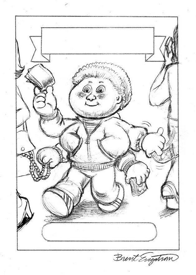 Garbage Pail Kids Coloring Pages
 BRENT ENGSTROM S BLOG Brand New Series 1 Garbage Pail