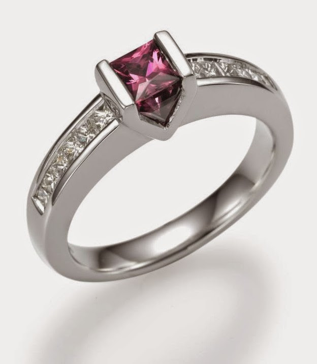 Gay Wedding Rings
 Gay Pride Silver Wedding Rings with Purple Diamond Design