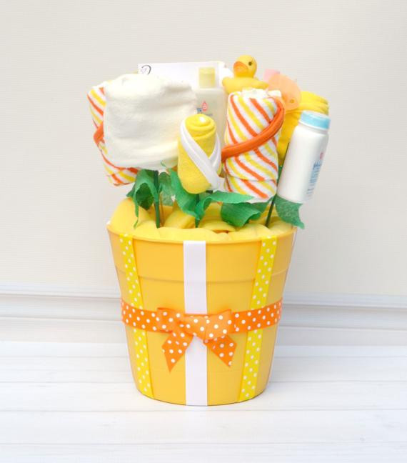 Gender Neutral Baby Gift Baskets
 Baby Gifts Neutral Baby Bath Gift Basket Gender Reveal