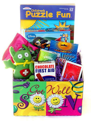 Get Well Gifts For Child
 well soon t basket