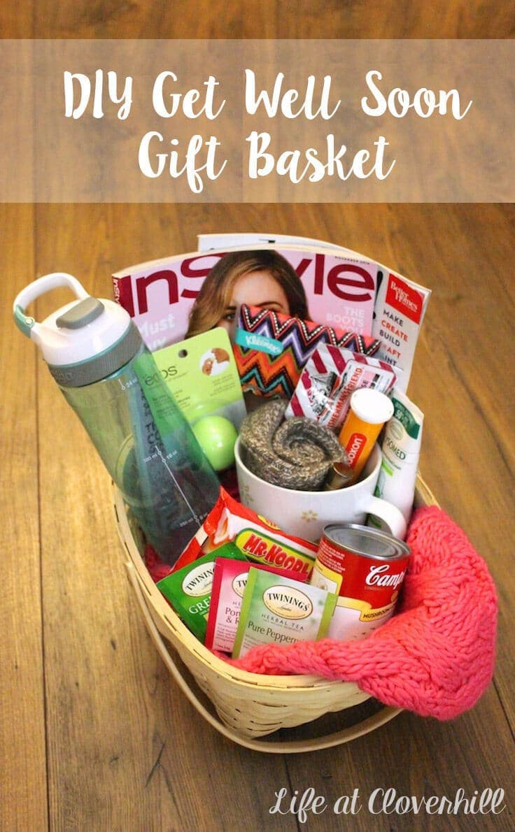 Get Well Soon Gift Baskets Ideas
 DIY Get Well Soon Gift Basket for Friends and Family Who