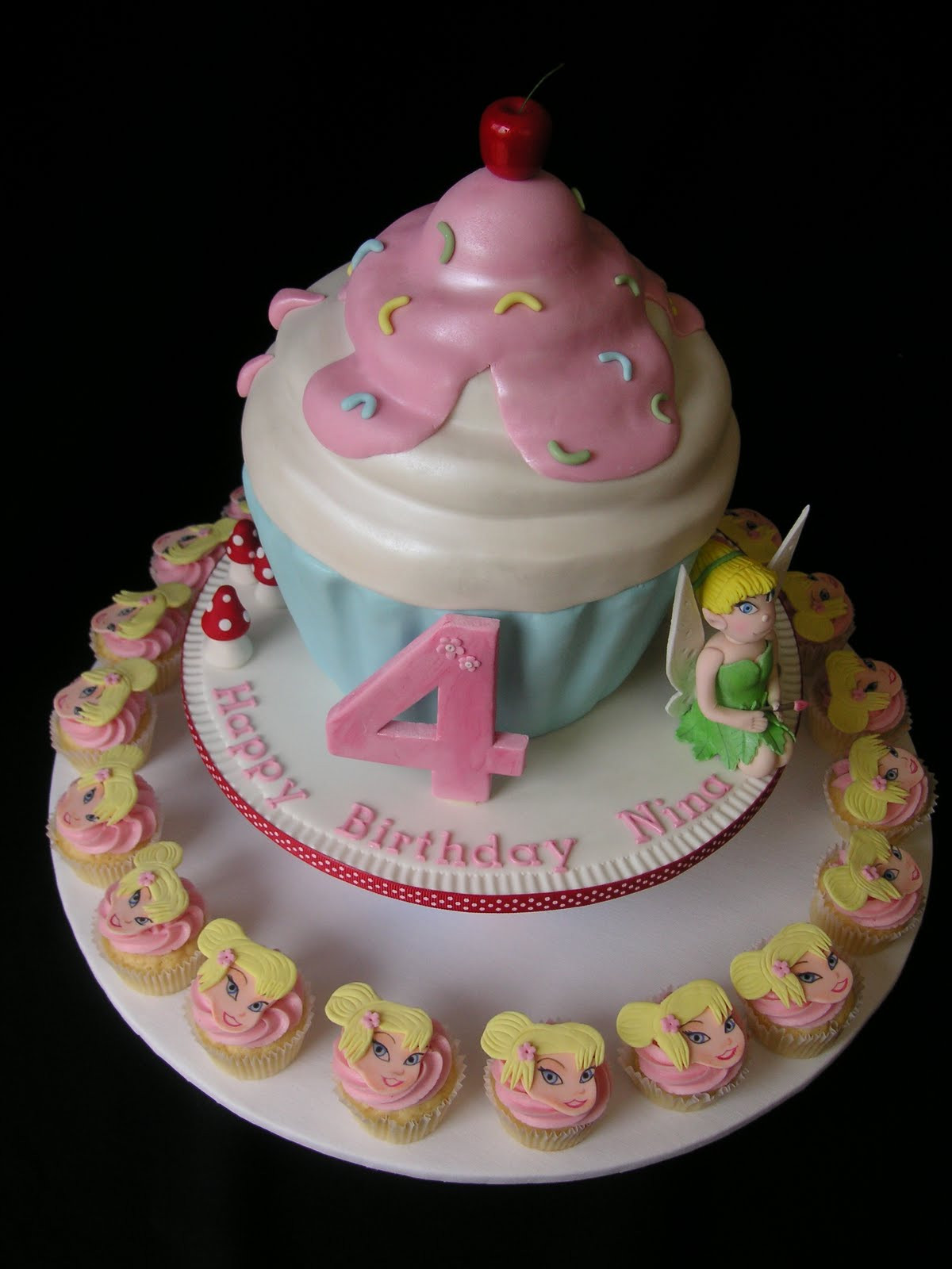 Giant Birthday Cakes
 Just call me Martha Tinkerbell giant cupcake birthday cake