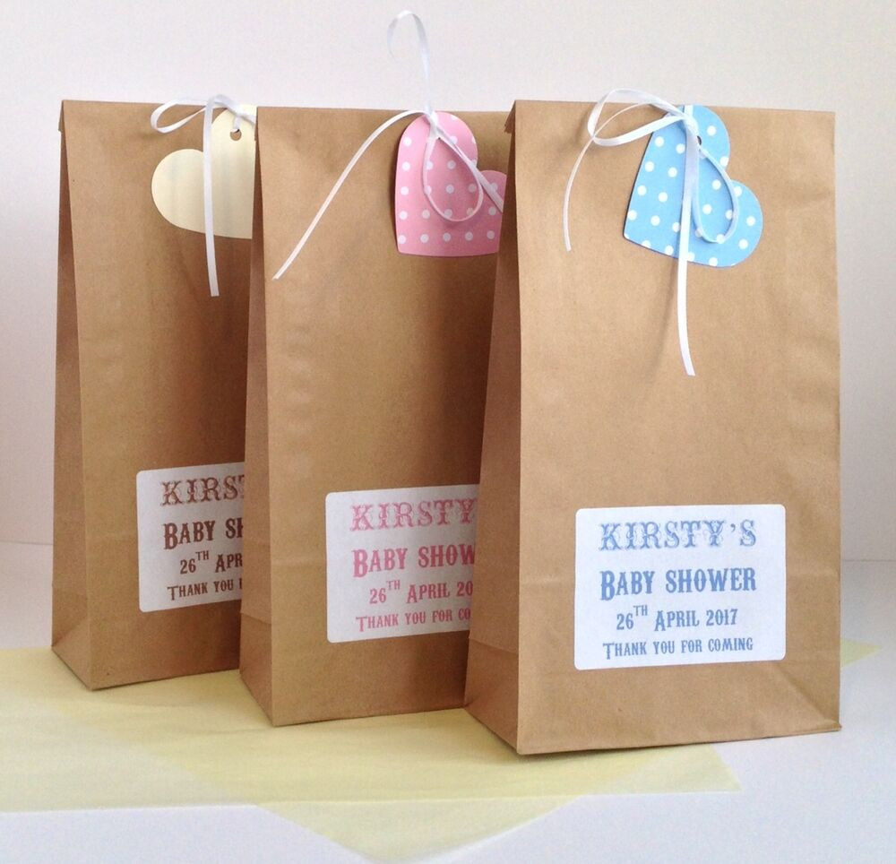 Gift Bag For Baby Shower
 12 x personalised baby shower TREAT wedding t Bags