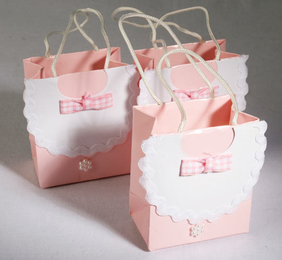 Gift Bag For Baby Shower
 Pink Bib Baby Shower Favor Bags Bags Basic Craft