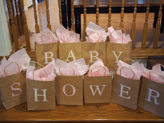 Gift Bag For Baby Shower
 Baby Shower Game each bag contains a baby item beginning