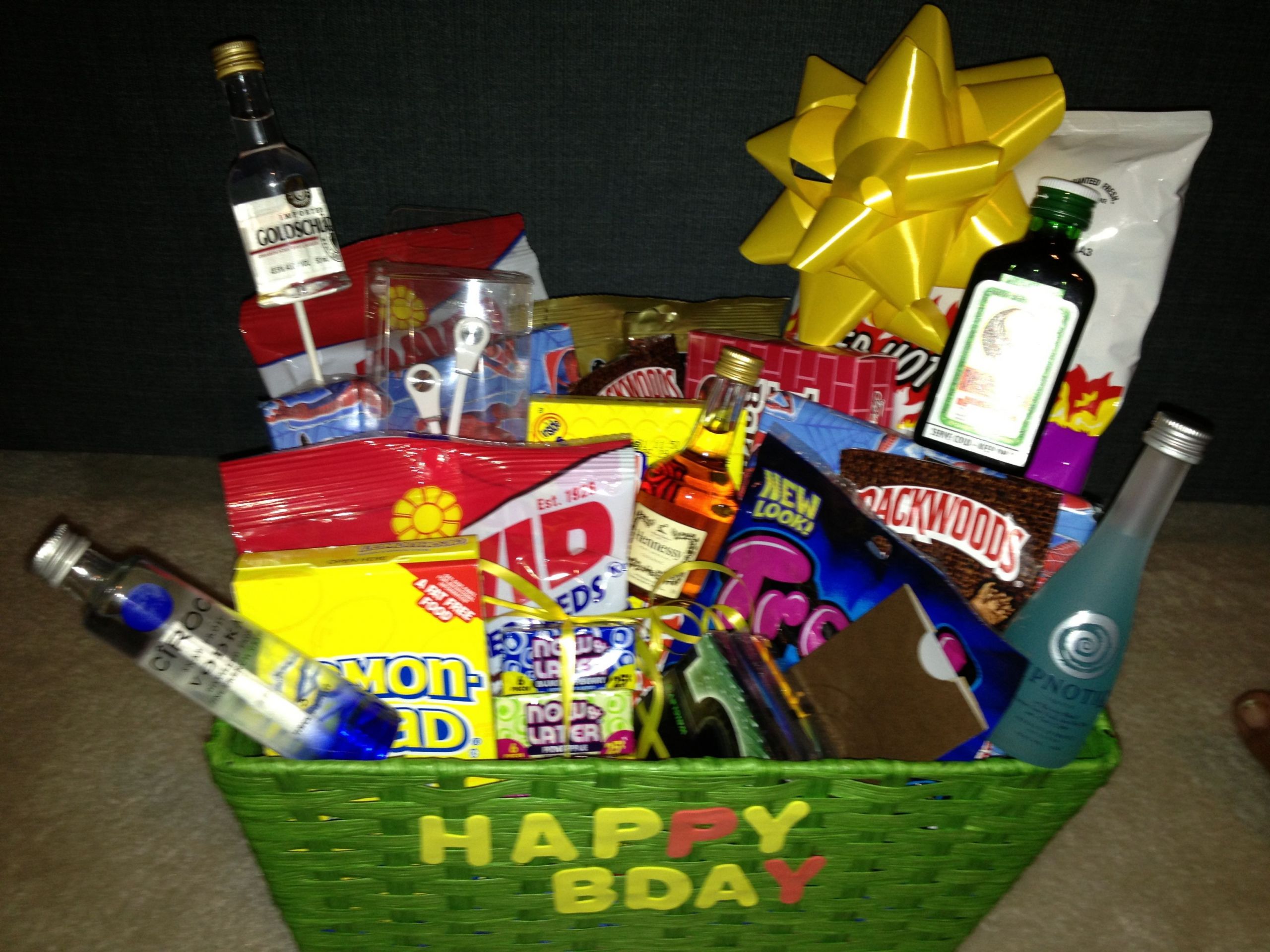 Gift Basket Ideas For Boyfriends
 Boyfriend birthday t basket