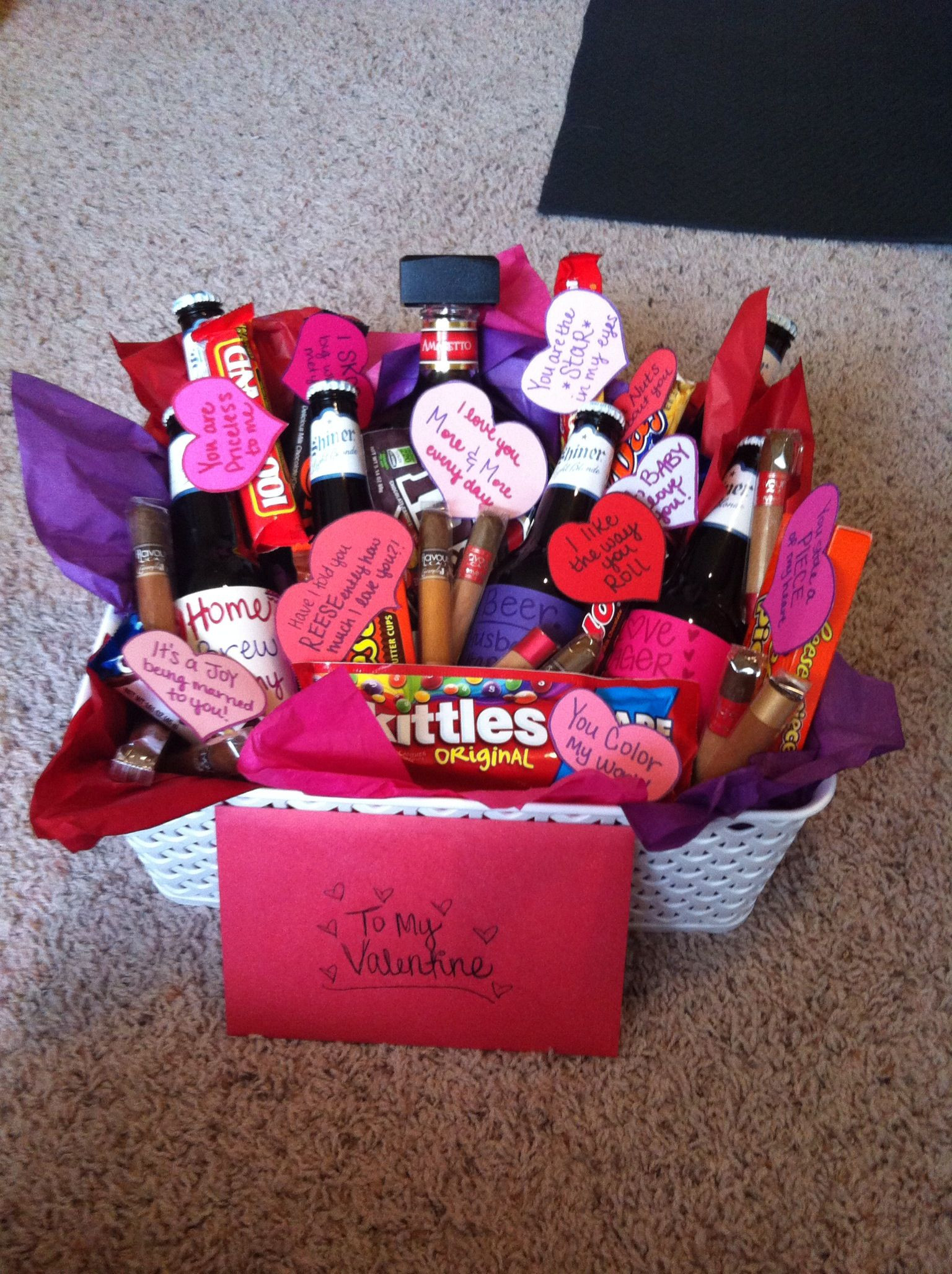 Gift Basket Ideas For Boyfriends
 Valentines day t basket