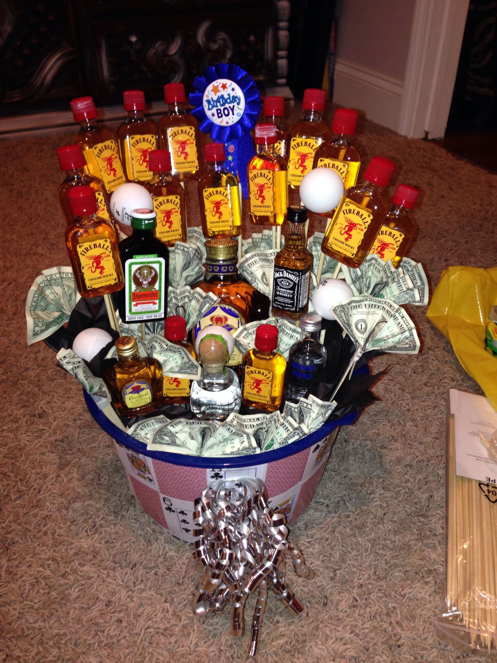 Gift Basket Ideas For Boyfriends
 21st birthday basket for boyfriend