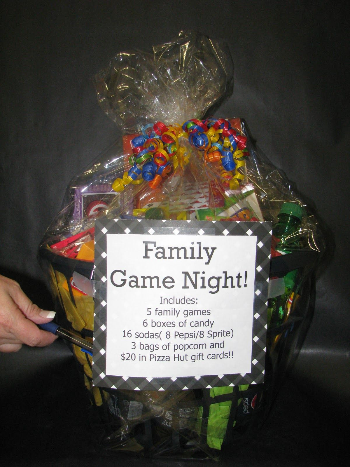 Gift Basket Ideas For Families
 Family game night basket