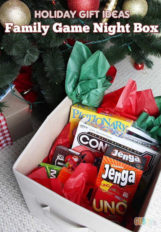 Gift Basket Ideas For Families
 Holiday Gift Ideas Family Game Night in a Box