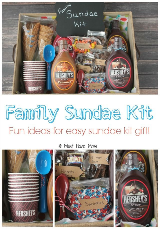 Gift Basket Ideas For Families
 DIY Family Sundae Kit Gift Idea